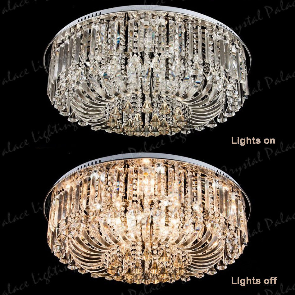 Crystal Ceiling Pendant Chandelier 3 colours auto transform + Remote Control - Image 7