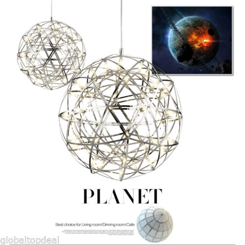 12W LED Mordern Globe Suspension Pendant Light Chandelier Fixture Lamp 25cm Cafe