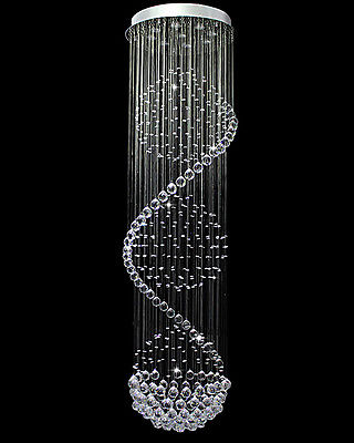 Modern Spiral Sphere Romantic Ceiling Lights Clear K9 Crystal Chandelier Light - Image 2