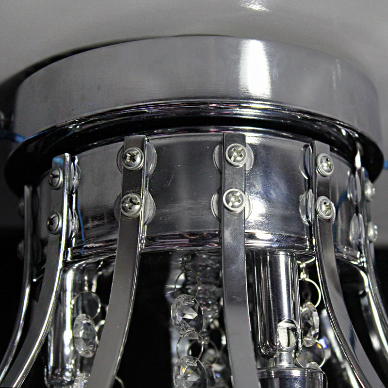 Modern Clear Crystal Lighting Silver Chrome Ceiling Light Chandelier LiVing Room - Image 3
