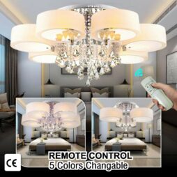 LED Crystal Ceiling Light Chandelier Lamp Kitchen Bed Modern Living room Lights