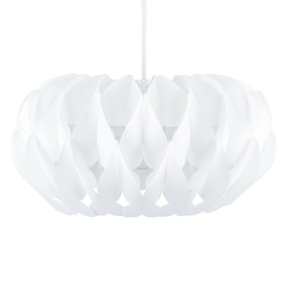 Modern Pendant Light Shade Matt White Pleated Origami Ceiling Lounge Lighting