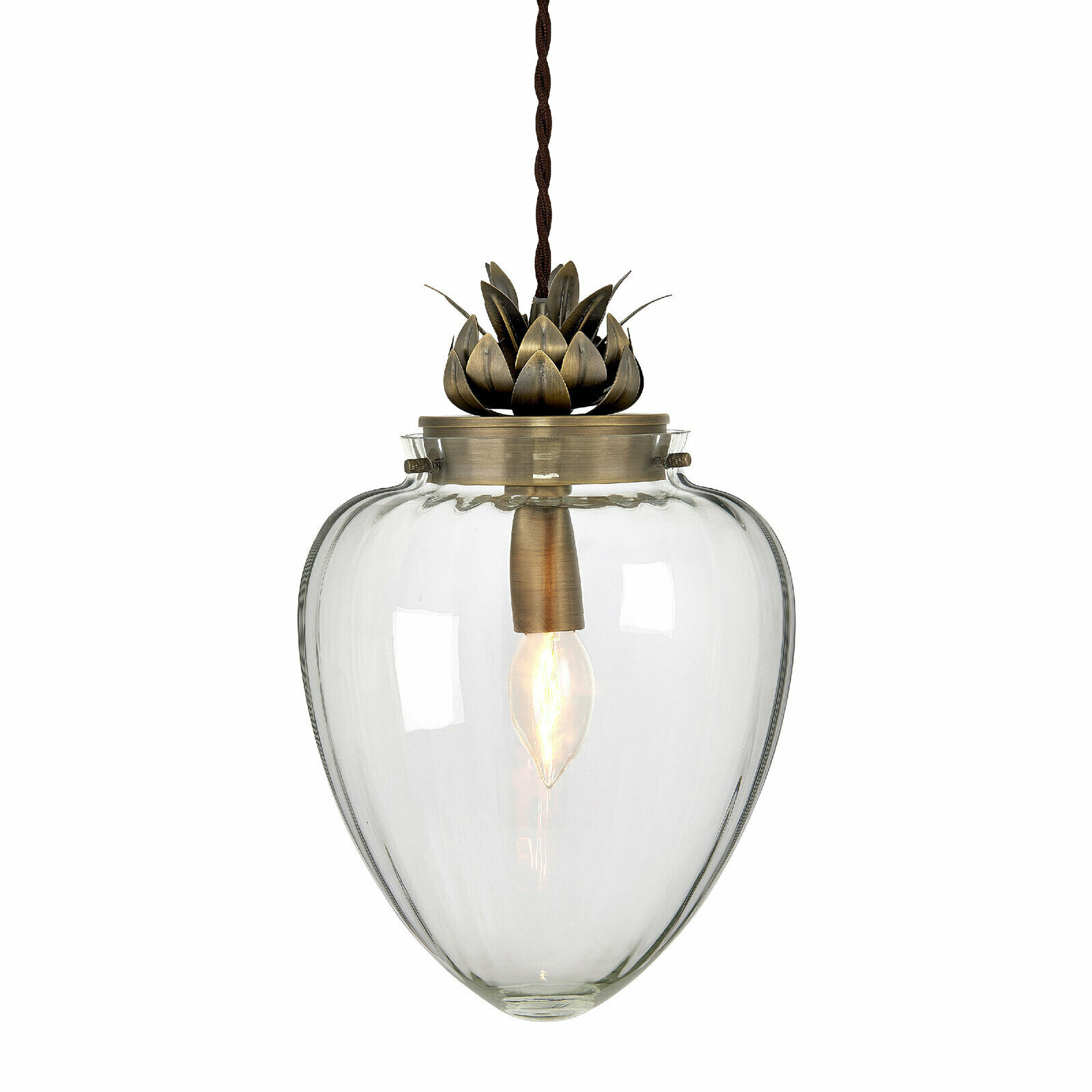 Glass Vintage Retro Chandelier Ceiling Fitting Pendant Light
