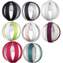 Ceiling Pendant Light Shades Easy Fit Round LED Globe Lampshades LED Bulbs 