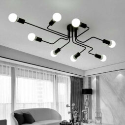 4/6/8Way Industrial Style Ceiling Light Modern Bathroom Retro Metal Pendant Lamp