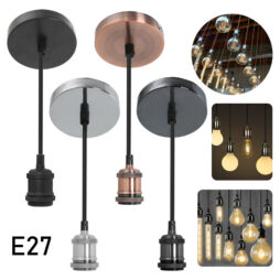 Hot Light Pendant Fitting Ceiling Rose E27 Suspension Set 5 Colours Light Base