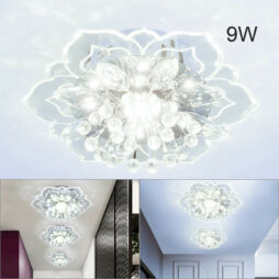 9W MODERN CRYSTAL LED CEILING LIGHT FIXTURE PENDANT LAMP LIGHTING CHANDELIER