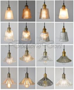 NEW MODERN VINTAGE INDUSTRIAL RETRO LOFT GLASS CEILING LAMP SHADE PENDANT LIGHTS