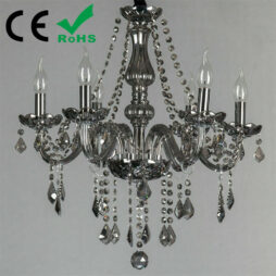 K9 Crystal Chandelier Smoky 6 Arms Light Candle Chandelier Classic Lighting