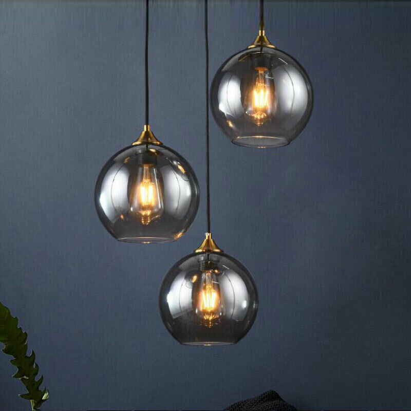 Vintage Ceiling Light Pendant Chandelier Industrial Loft Glass Lamp Shade Decor