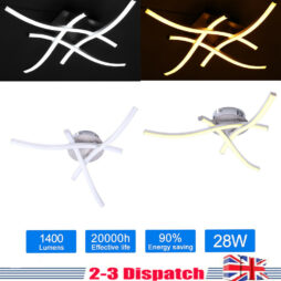 3/4 Lights LED Ceiling Light Modern Kitchen Living Room Pendant Lamp Chandelier