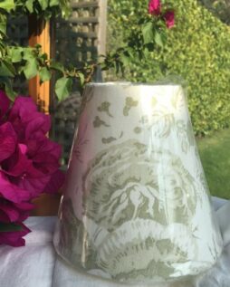 NEW Candle Clip Fabric Lampshade In Neptune Emma Sage Wall Lights Chandeliers