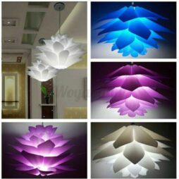 50CM Pendant Lotus Chandelier IQ Puzzle Jigsaw Light Shade Ceiling Lampshade 