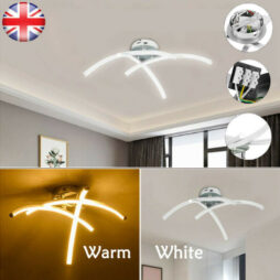 LED 3 Light Ceiling Lights Modern Kitchen Living Room Bedroom Lamp Chandelier UK