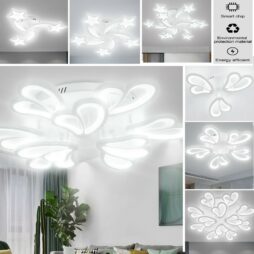 Modern Lamp Flower LED Ceiling Light Chandelier Lights Living Dining Room