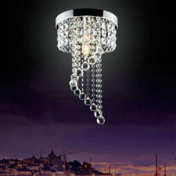 Modern Crystal Ceiling Light Lamp Fitting Pendant Chandelier Aisle Decor