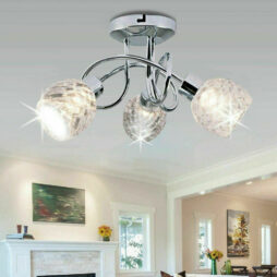 LED Crystal Ceiling Light Chandelier 3 Way Lamps Kitchen Bed Living Room Light