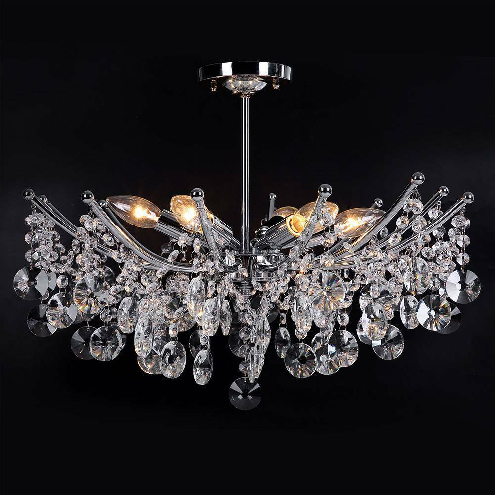 Modern LED Crystal Ceiling Light Lamp Fitting Pendant Chandelier Lights Decor