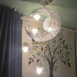 Moon Star Hanging Lights Bedroom Lighting Pendant Lamp Chandelier Ceiling Light