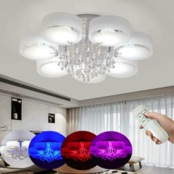 Luxury 3/5/7 Way Chandelier LED Crystal Ceiling Lights Kitchen Living Room Lamp