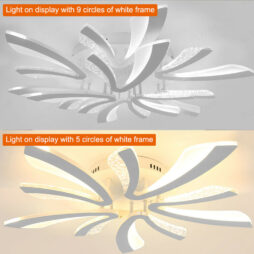 80W Modern LED Ceiling Light Living Study Room Ceiling Lamps Chandelier Fixture