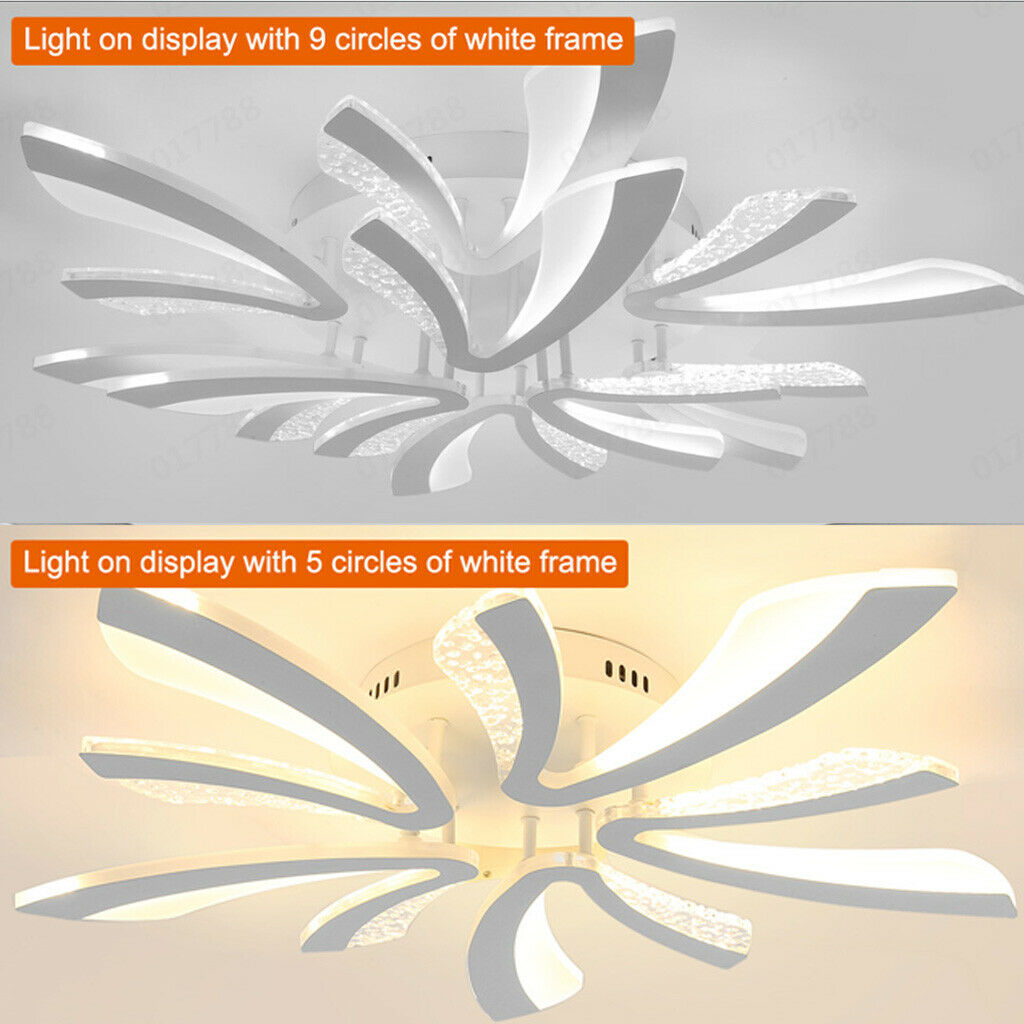 80W Modern LED Ceiling Light Living Study Room Ceiling Lamps Chandelier Fixture
