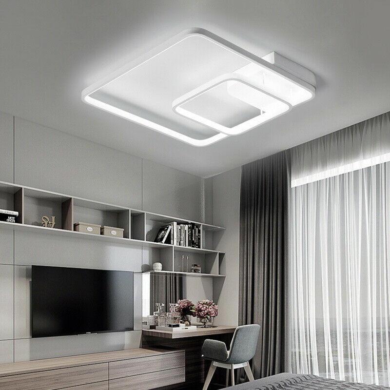 LED Ceiling Lights Chandelier Lamp Square Modern Bathroom Living Room Flushmount