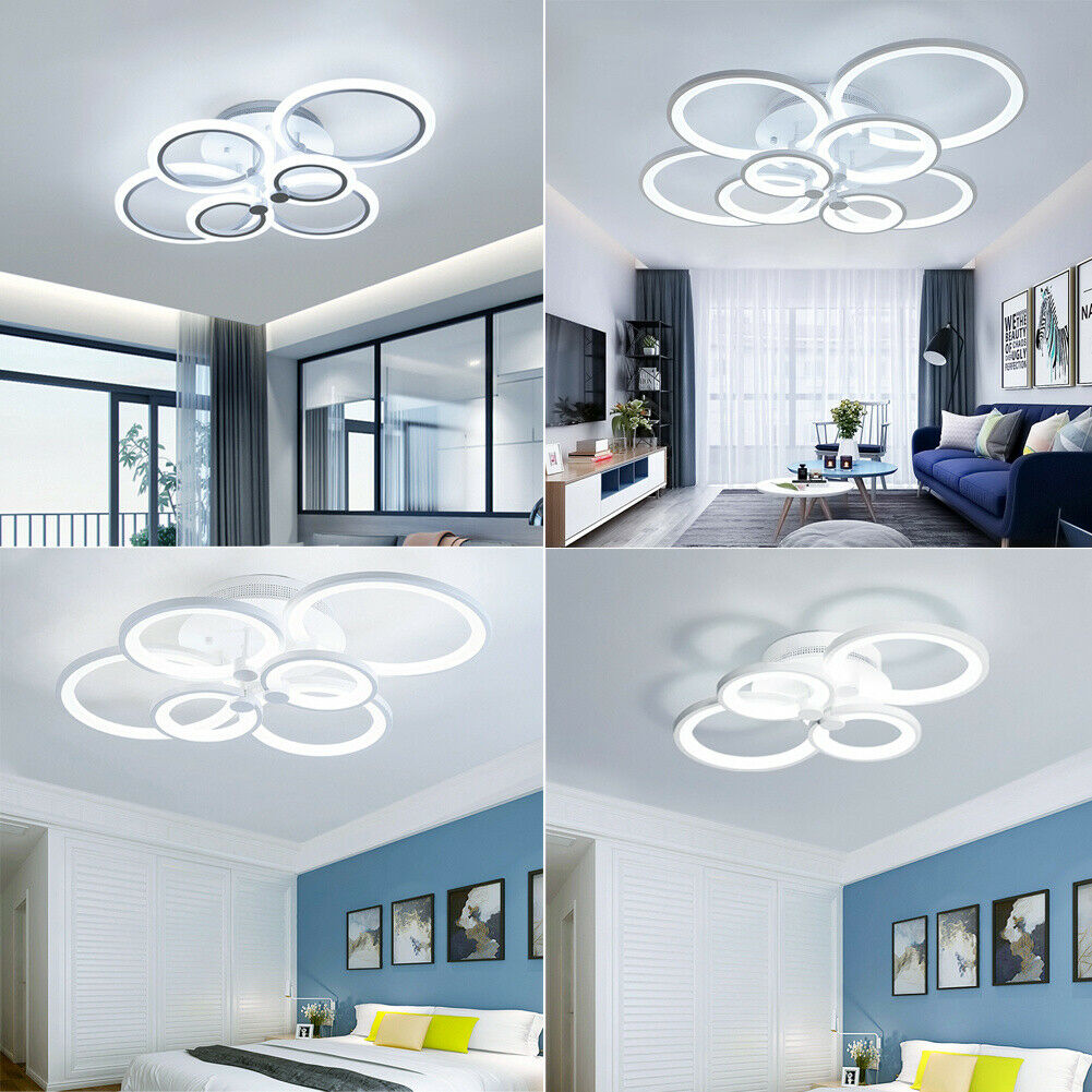 Ring LED Ceiling Lighting Lamp Light Chandelier Lights Living Dining Room