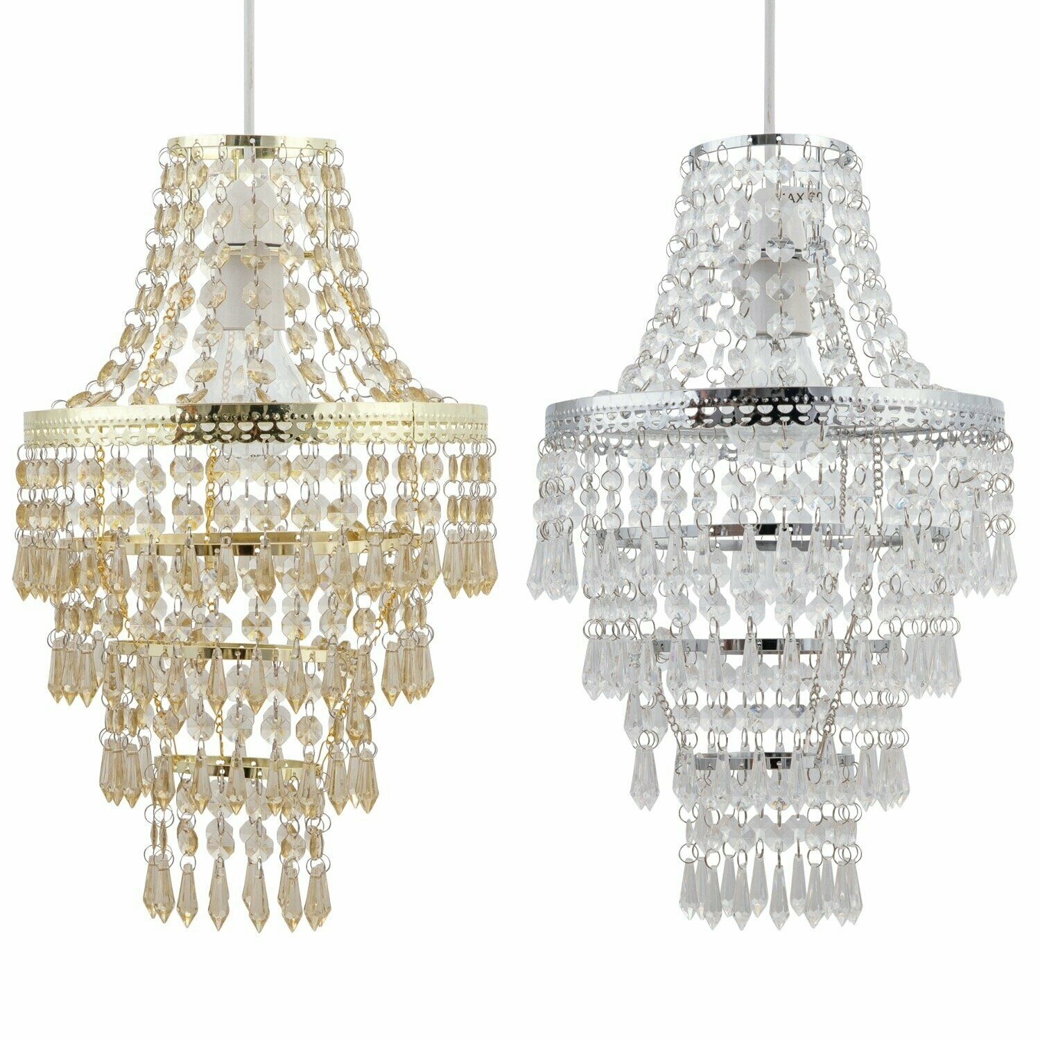 Modern Easy Fit Ceiling Light Shades Chandelier Design Lounge Bedroom Lightshade