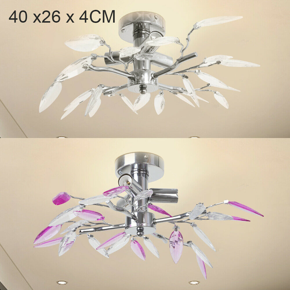 LED Crystal Ceiling Light Chandelier Lamp Modern Kitchen Room Bed Living Lights