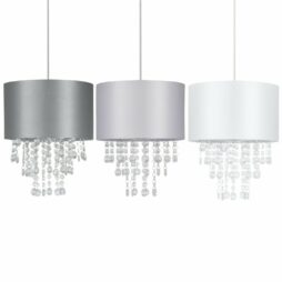 Modern Jewelled Ceiling Light Shades Easy Fit Pendant Lightshades