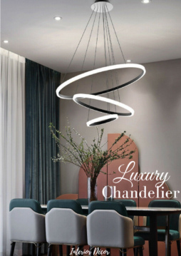 Modern Round LED 3 Ring Pendant Ceiling Lights Chandelier Hanging Pendant Lamp