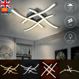 Modern LED Ceiling Light 3/4 Lights Kitchen Living Room Bathroom Pendant Lamp