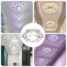 9W MODERN CRYSTAL LED CEILING FIXTURE PENDANT LAMP LIGHTING CHANDELIER NEW