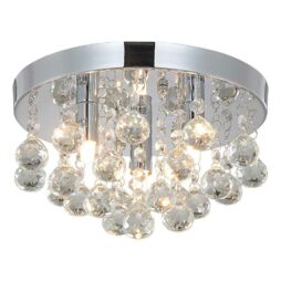 Modern Crystal Ceiling Light Chandelier Style Lamp Shade Pendant Crystal Bead