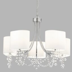 5-Light Shaded Chandelier