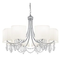 8-Light Shaded Chandelier
