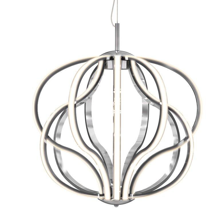Carlin 1-Light Geometric LED Chandelier
