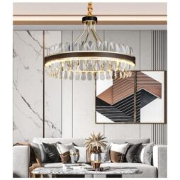Dorman Modern Rectangular Crystal Chandelier. in