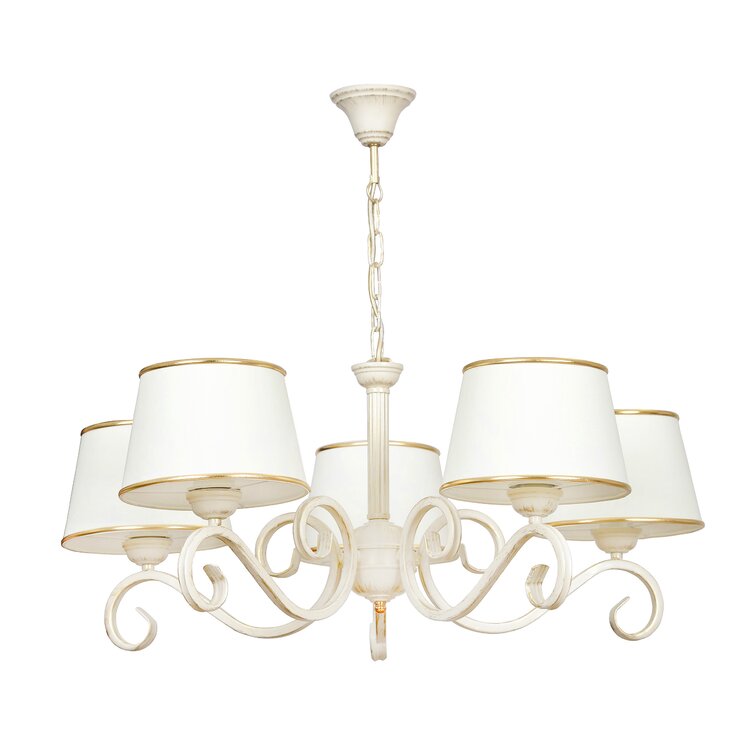 Heckson 5-Light Shaded Chandelier