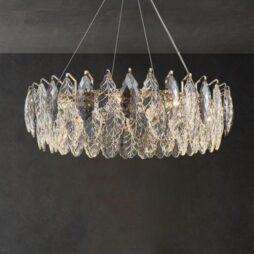 Lilac Elegant Designer Crystal Chandelier in