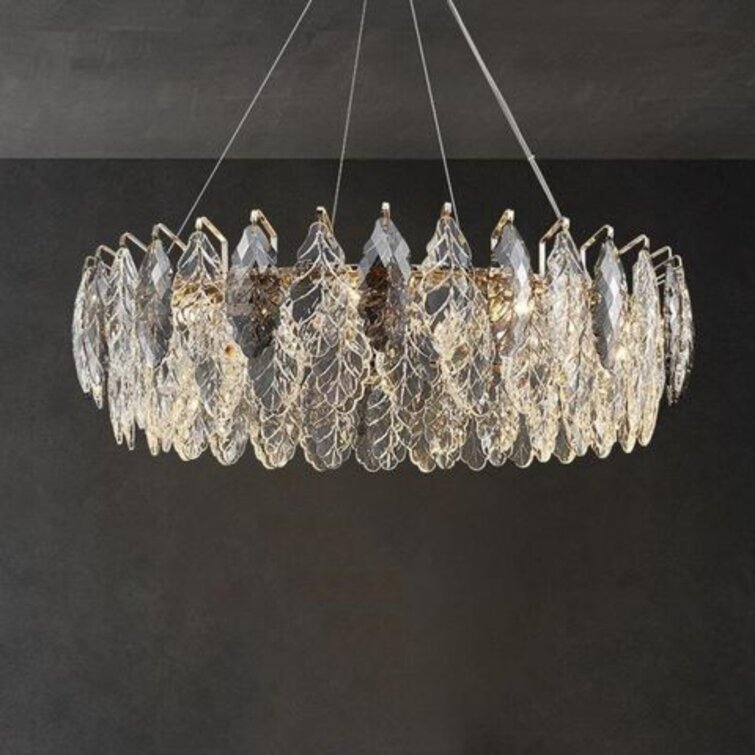 Lilac Elegant Designer Crystal Chandelier in