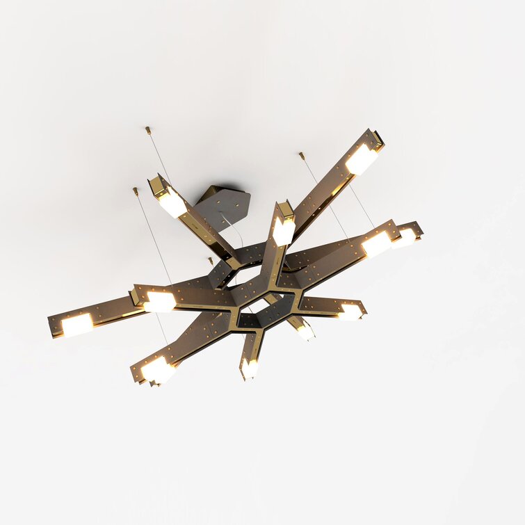 Nguyen 12-Light Unique/Statement LED Chandelier