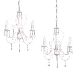Piper 3-Light Candle-Style Chandelier (Set of 2)