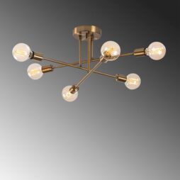 Rasberry 6-Light Sputnik Chandelier