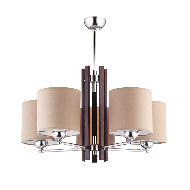 Warrenville 5-Light Shaded Chandelier